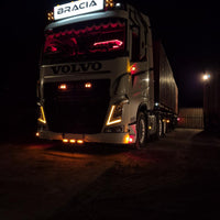 Mounting Bracket for Double Burners, Behind Sign Frame - Black