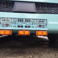 Mounting Bracket for Double Burners, Behind Sign Frame - Black