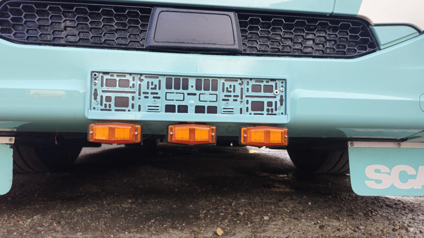 Mounting Bracket for Double Burners, Behind Sign Frame - Black