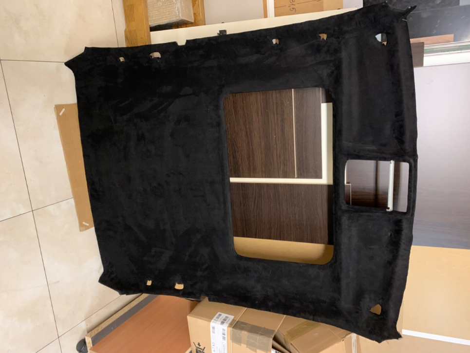 Alcantara with Sponge, for Headliner / Other Elements - Black