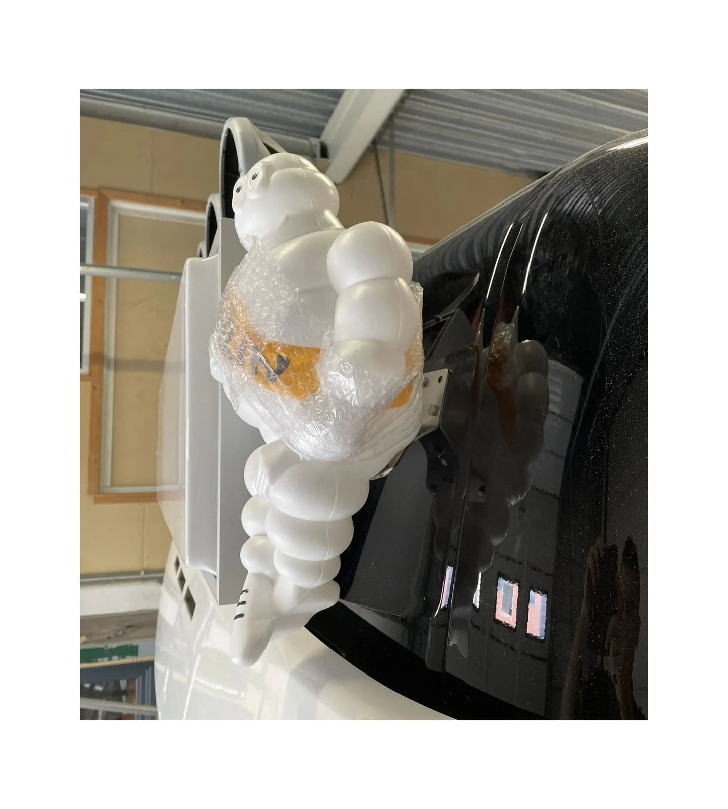 Stainless Michelin Bibendum Bracket "Chair" with BA15 Bulb Holder