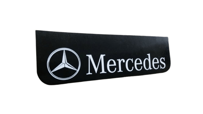 Skvettlapp Mercedes/Stjerne, 60x18cm - Sort