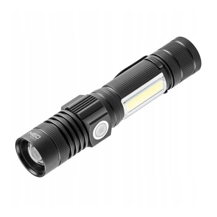 Oppladbar Lommelykt COB LED + 10W, NEO-TOOLS