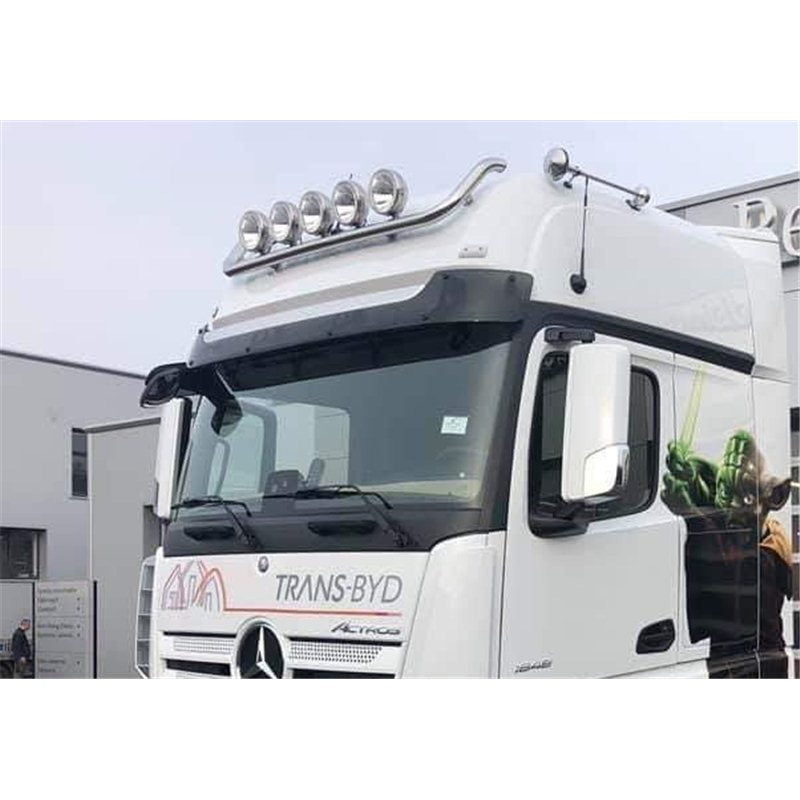 Roof bar in stainless steel/powder coating - Mercedes Actros MP4/MP5 (GigaSpace), Type 6