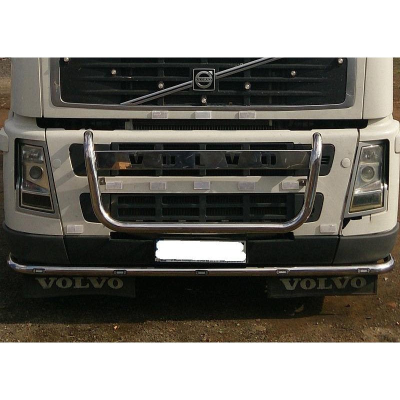 Bumper bar in stainless steel/powder coating - Volvo FH2/FH3, Type 1