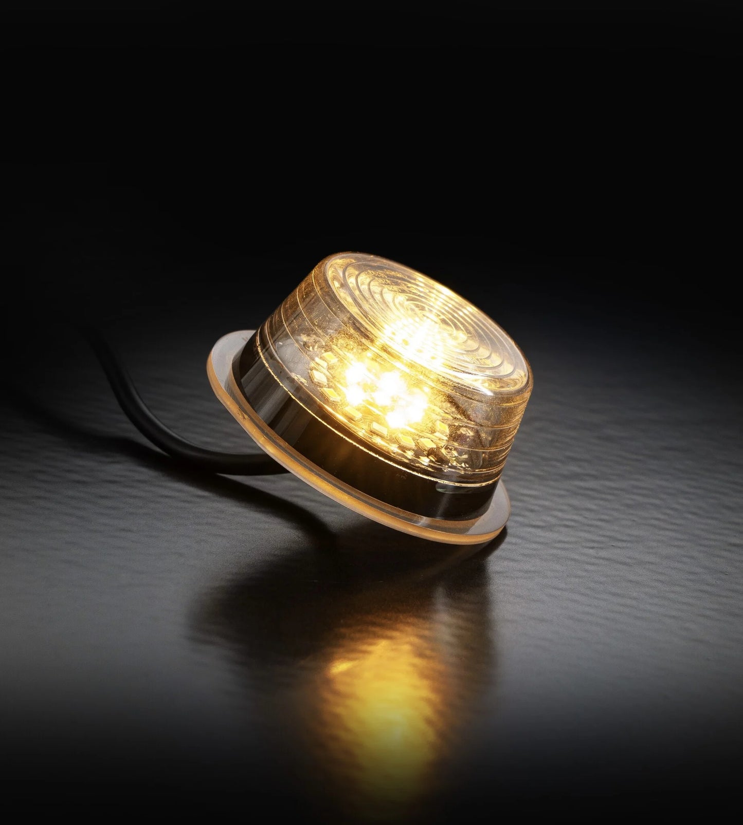 Danish LED Marker Light Module, Tri-Color (White/Orange/Red) - Clear Lens