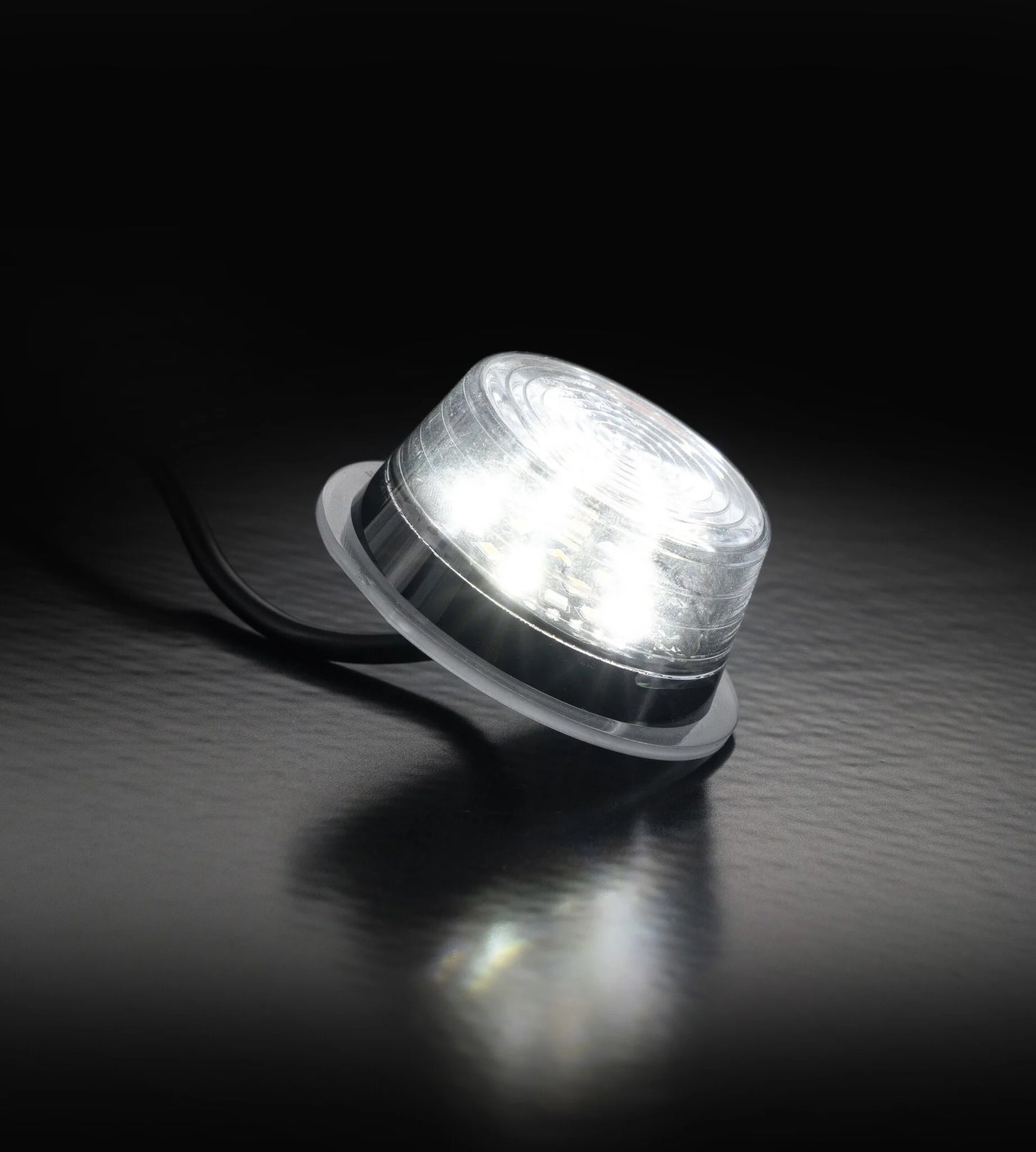 Danish LED Marker Light Module, Tri-Color (White/Orange/Red) - Clear Lens