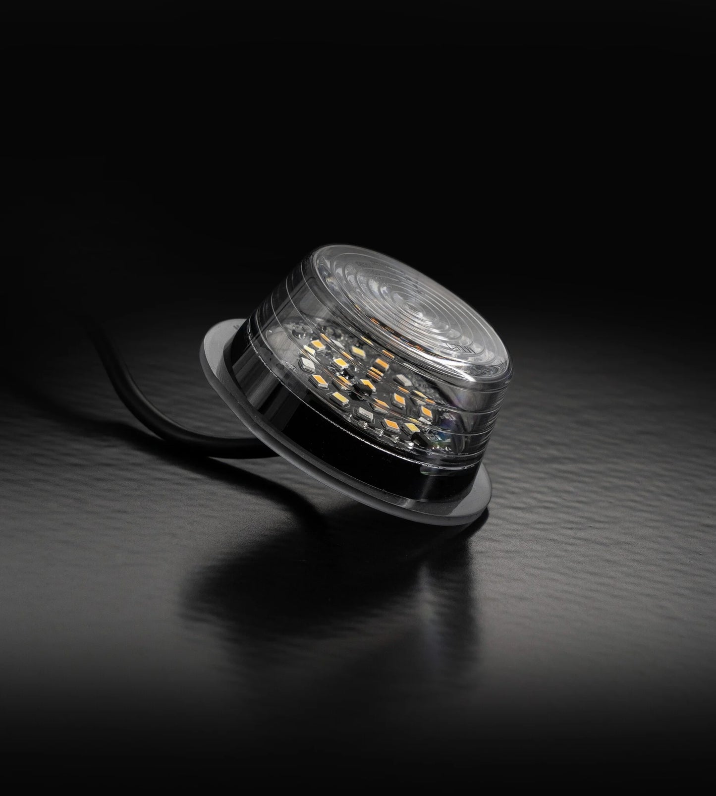 Danish LED Marker Light Module, Tri-Color (White/Orange/Red) - Clear Lens