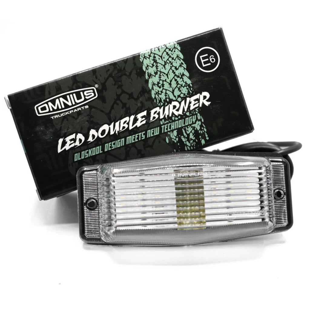 Omnius Double Burner LED - Hvit