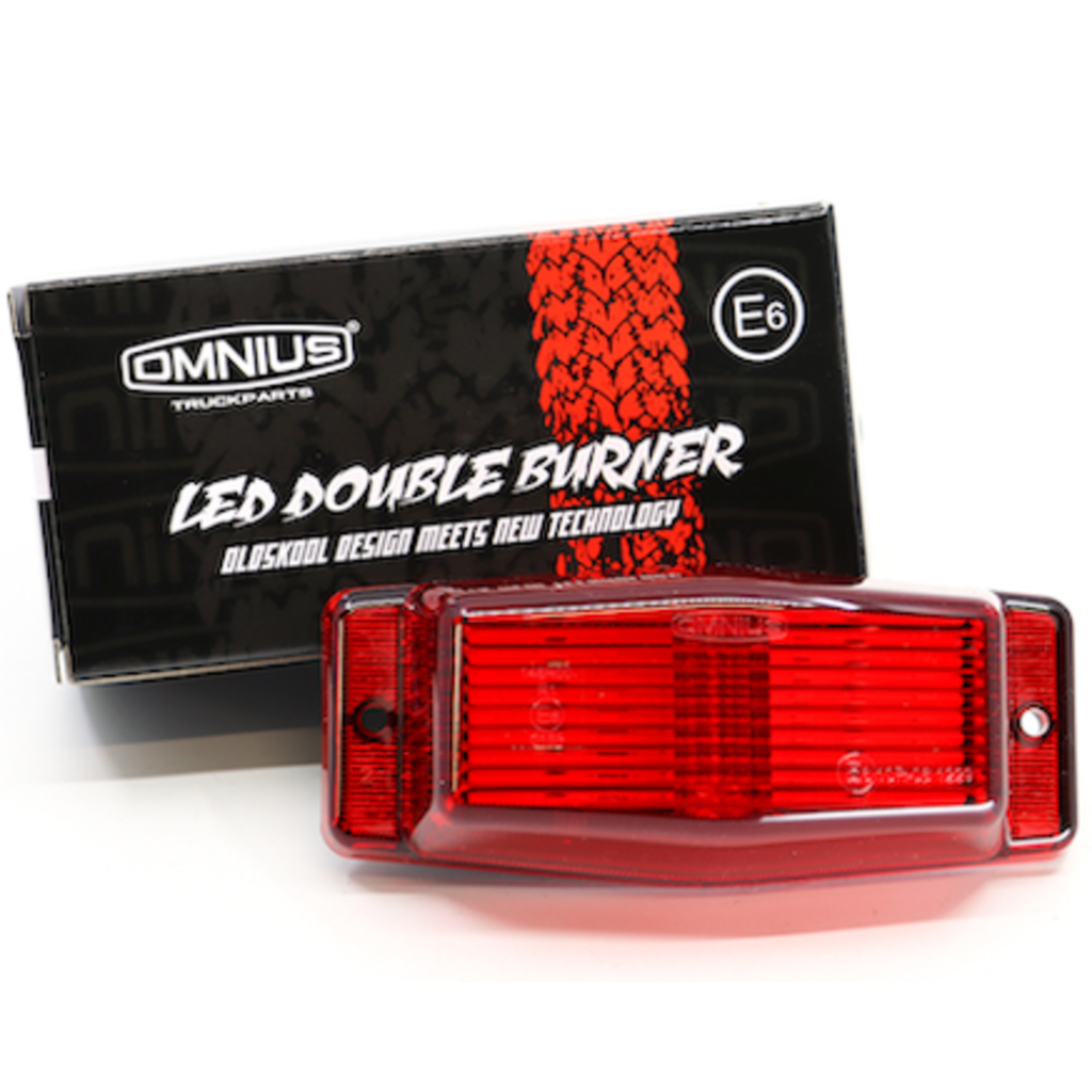 Omnius Double Burner LED - Rød