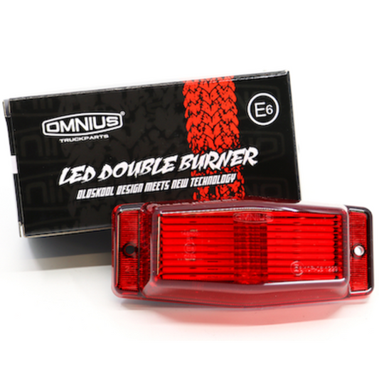 Omnius Double Burner LED - Rød