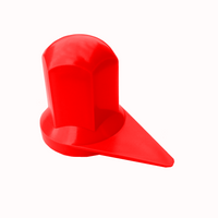 Hjulmutterdeksel med Indikator 33/32mm Høy/Lav - Rød