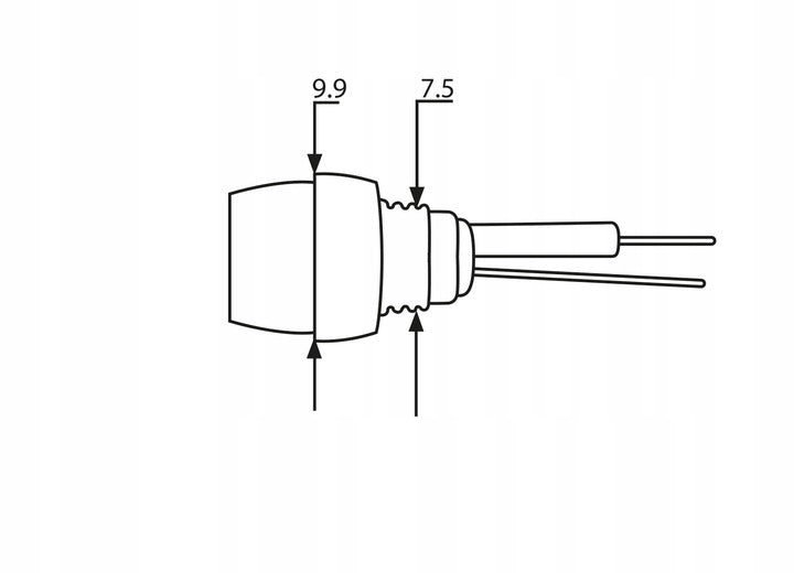 LED-Diode 5mm, 12V, Type 3 - Blå