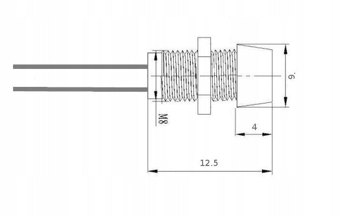 LED-Diode 5mm, 12/24V, Type 7 - Rød