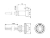 LED-Diode 10mm, 12/24V - Rød/Blå/Hvit