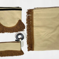 Gardinsett i Stoff til Lastebil/Varebil, Type 2 - Lys-Beige/Brun