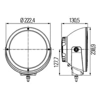 Hella Luminator LED 9" Ekstralys