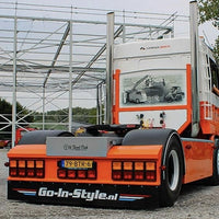 Hella Square Tail Light/Brake Light, Red/Orange