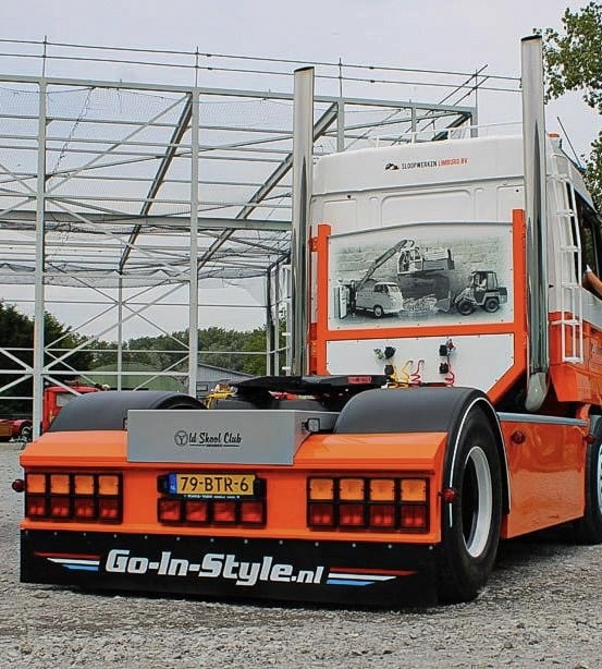 Hella Square Tail Light/Brake Light, Red/Orange