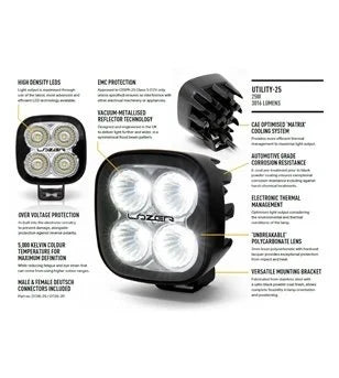 Lazer Utility-25 LED Arbeidslampe