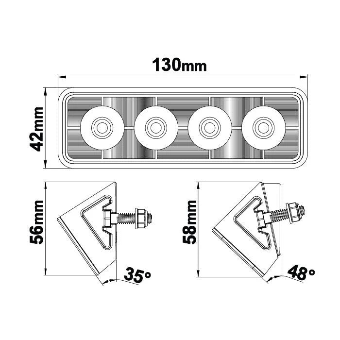 Ledson Scene Light LED Ryggelys / Arbeidslys