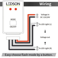 Ledson Strobe Controller - 10 Light Patterns