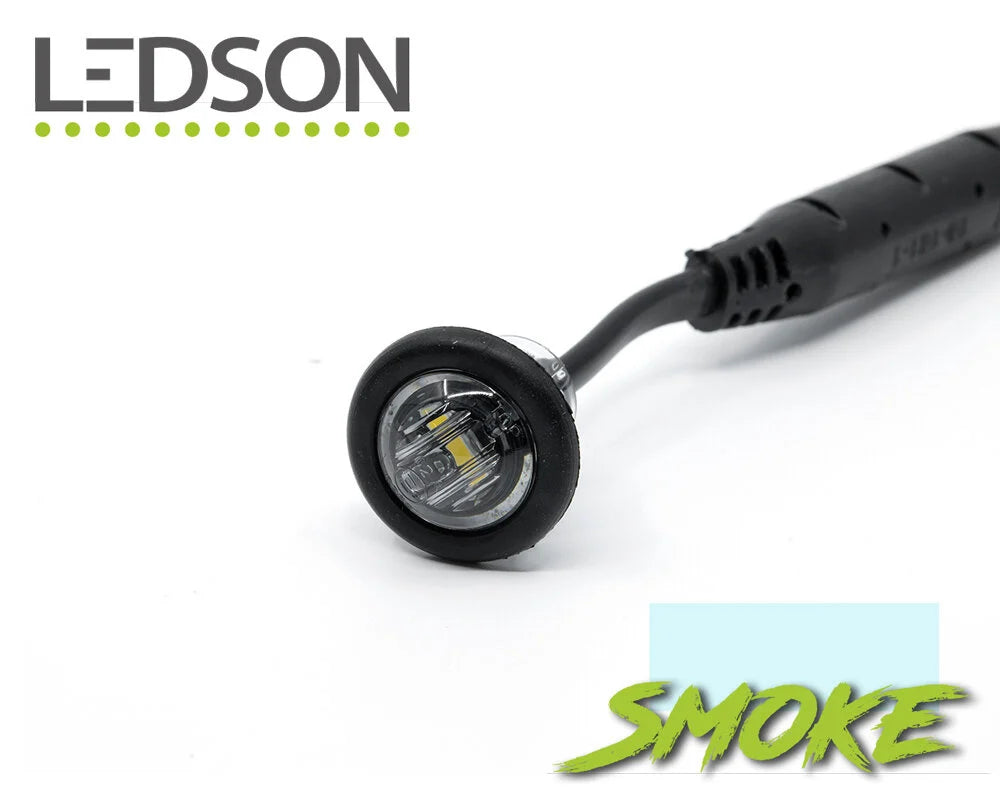 Ledson Sotet Markeringslys LED Rund - Hvit