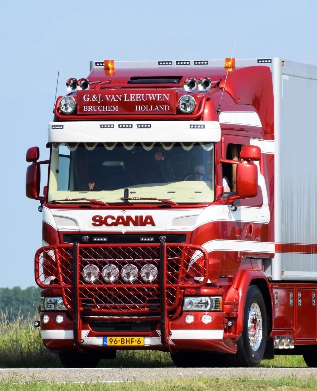 Original Solskjermlampe Scania 4-/R Serie, LED/Pære, Hvit/Oransj