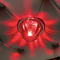 USA Interiørlampe / Melonlys, Pære - Rød/Hvit