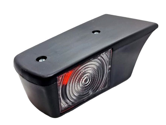 Oldschool Taklampe, 2stk - Hvit/Rød