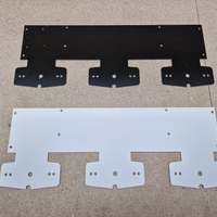 Mounting Bracket for Double Burners, Behind Sign Frame - Black