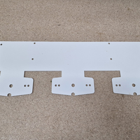 Festebrakett for Double Burners, Bak Skiltramme - Hvit