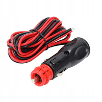 Sigarettennerplugg med 200cm Kabel, 12/24V