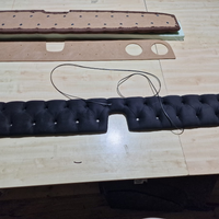 Ny Solskjermplate i Premium Stoff med 14stk Dioder til Scania NG - Klar til Sending!