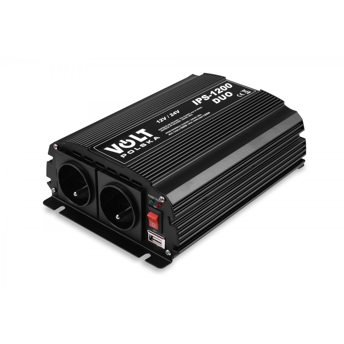 IPS 600/1200W DUO, 12/24/230V, Inverter - Modifisert Sinus