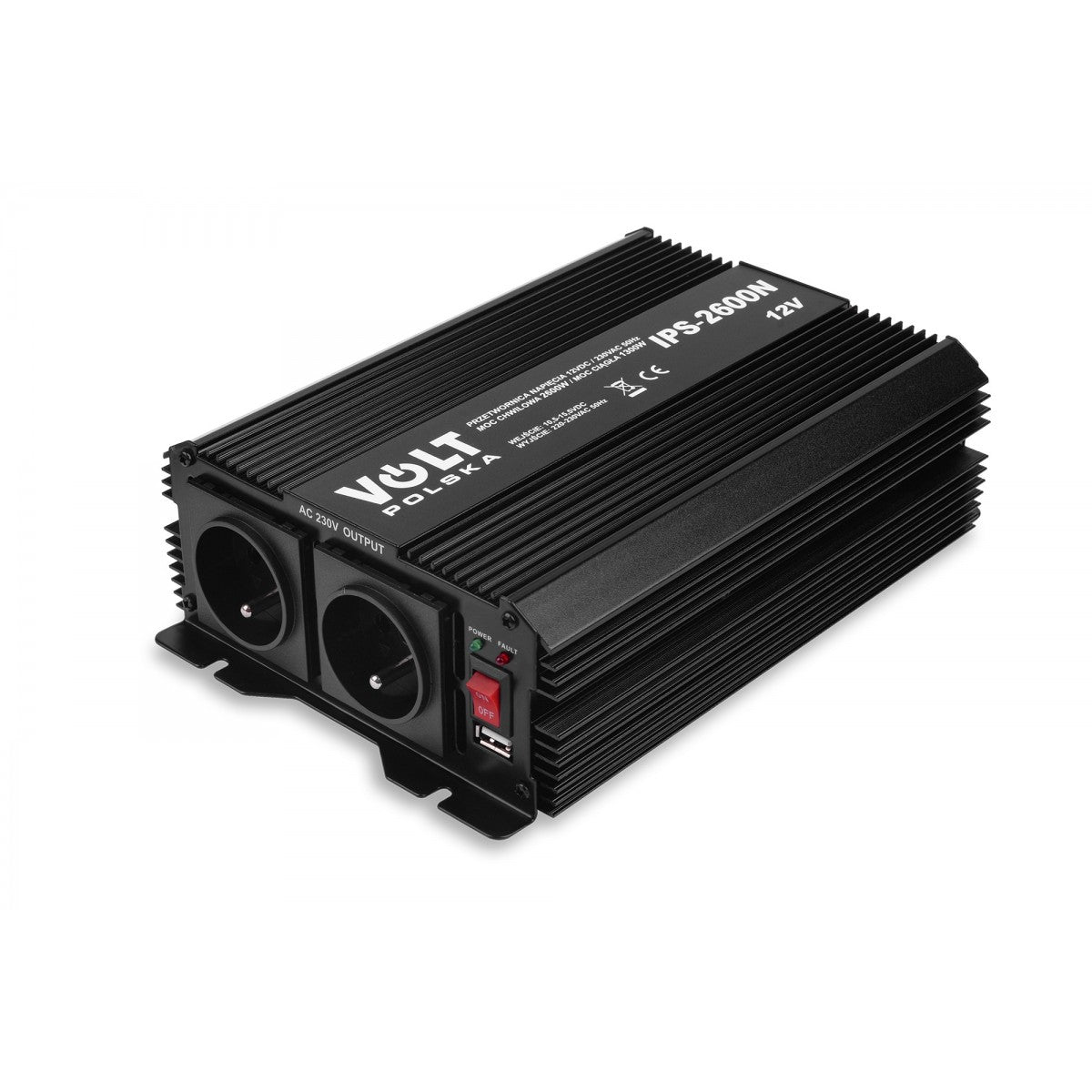 IPS 1300/2600W 12/230V, Inverter - Modifisert Sinus