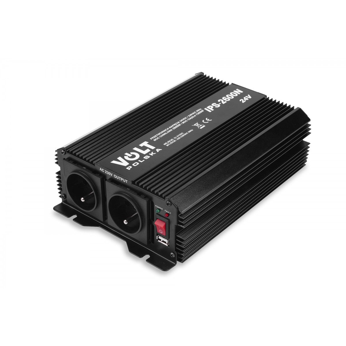 IPS 1300/2600W 24/230V, Inverter - Modifisert Sinus