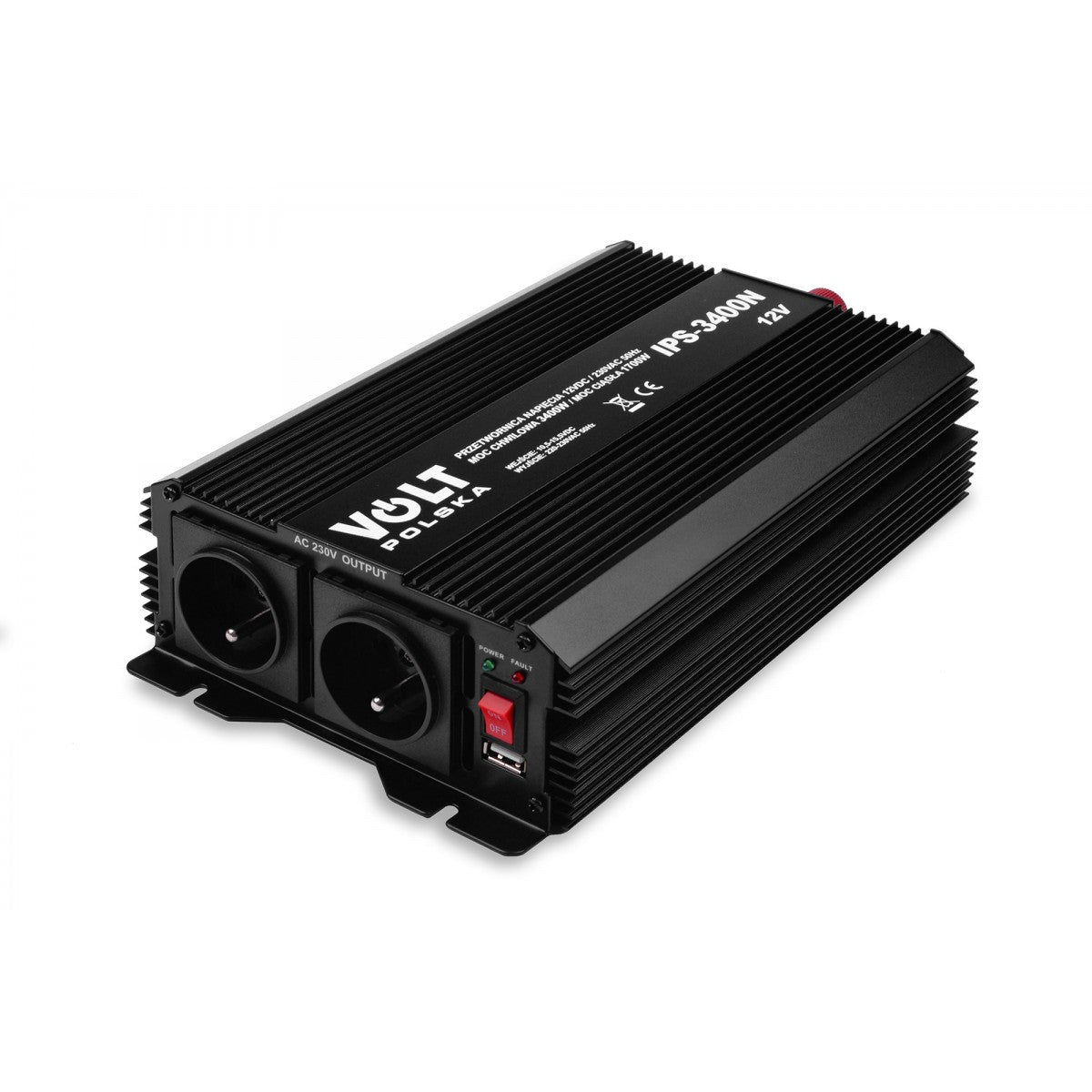 IPS 1700/3400W 12/230V, Inverter - Modifisert Sinus