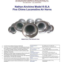 Original Nathan Airchime K-5LA Lufthorn fra Tog