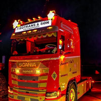 Original Solskjermlampe Scania 4-/R Serie, LED/Pære, Hvit/Oransj