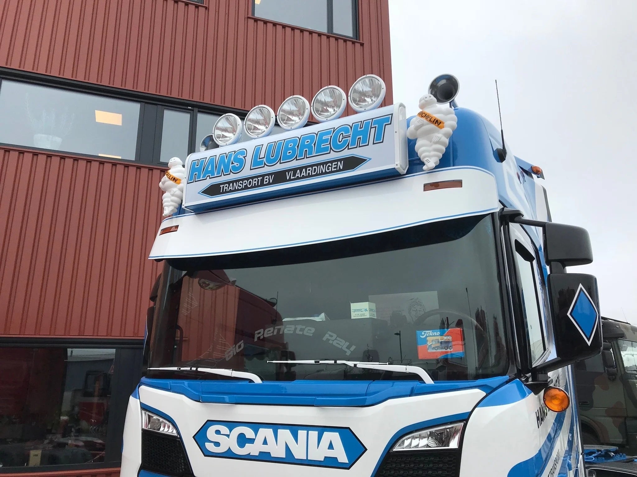 Original Solskjermlampe Scania 4-/R Serie, LED/Pære, Hvit/Oransj