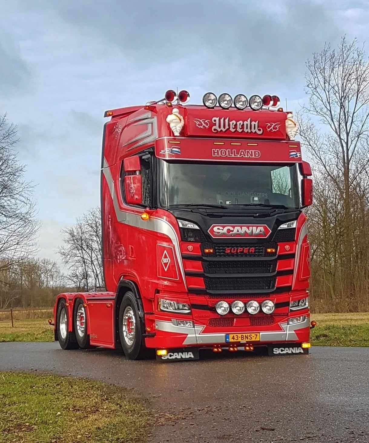 Original Solskjermlampe LED Scania Nextgen - Oransj