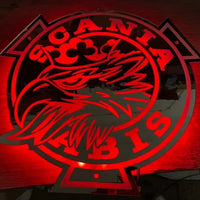 LED Lysskilt/Speil, SCANIA VABIS, Type 2 - RGB 24V