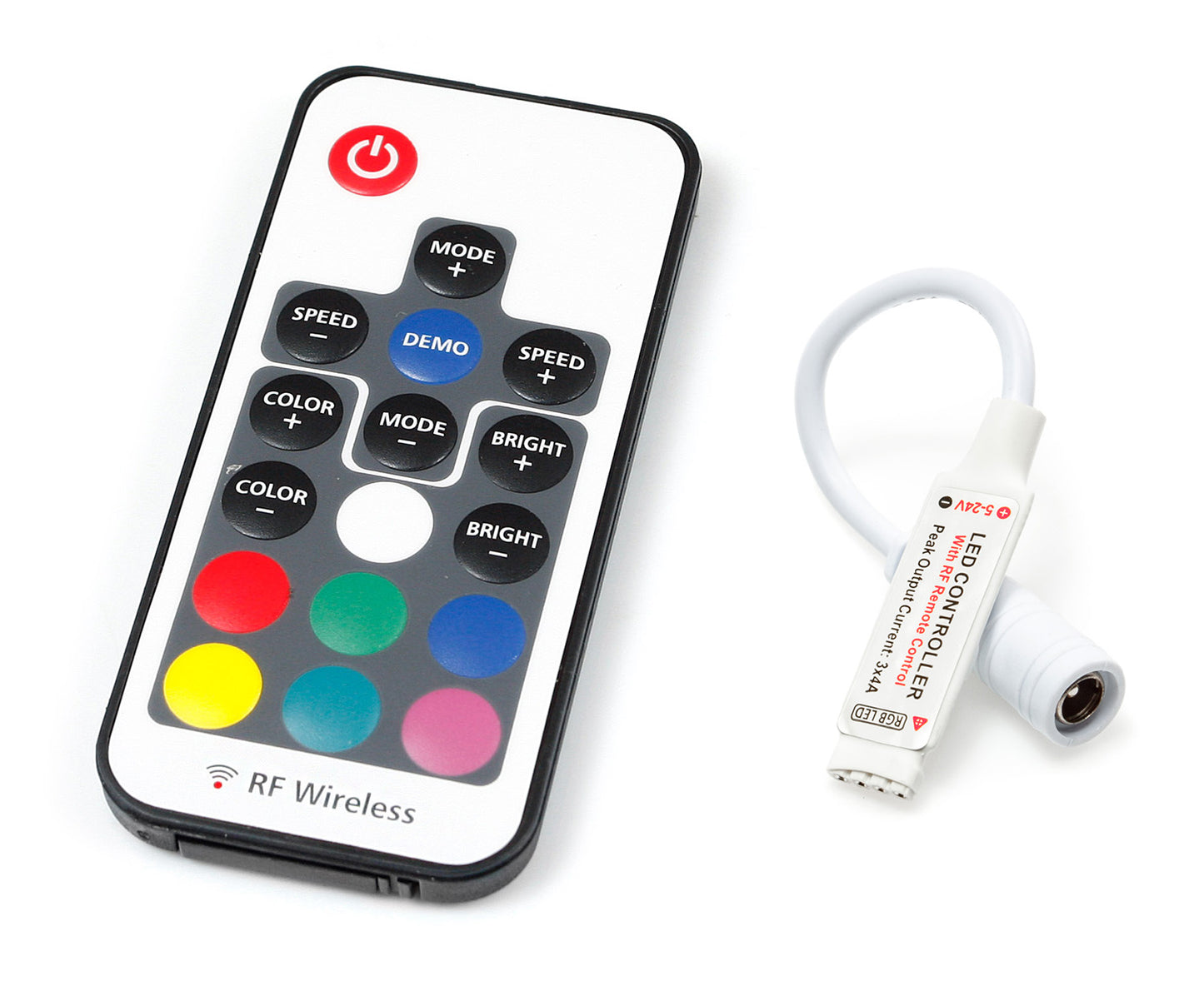 RGB Controller with Remote 12-24V - Type 3