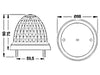 Interiørlampe / Melonlys LED 12/24V - Blå