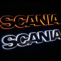 Opplyst SCANIA LED-Logo, 12/24v, RGB