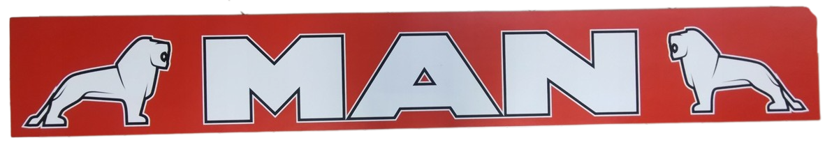 Mud flap for Trailer - MAN, Type 9 - 240x35cm