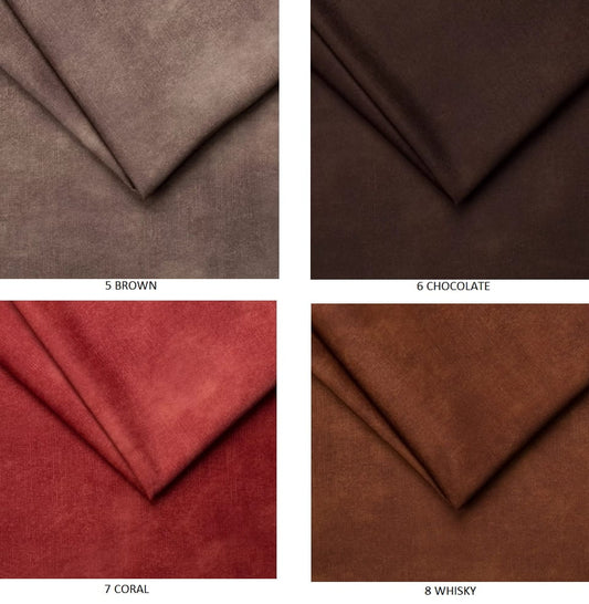 PALLADIUM Flekkbestandig Trekkstoff, Velour, 100cm - 19 Farger