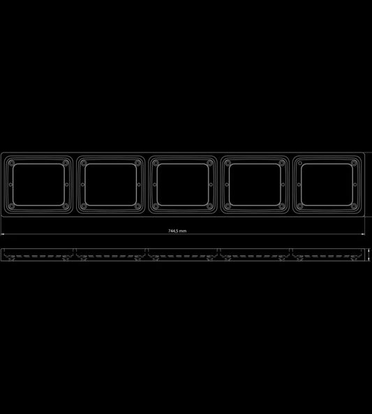 Strands Slim Frame for 5x LED Taillights