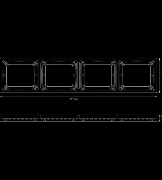 Strands Slim Frame for 4x LED Taillights